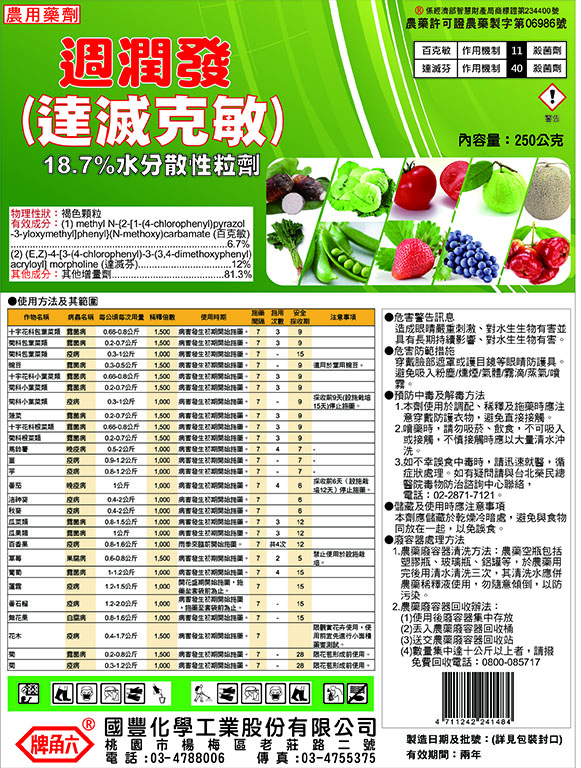 週潤發(達滅克敏)18.7%WG